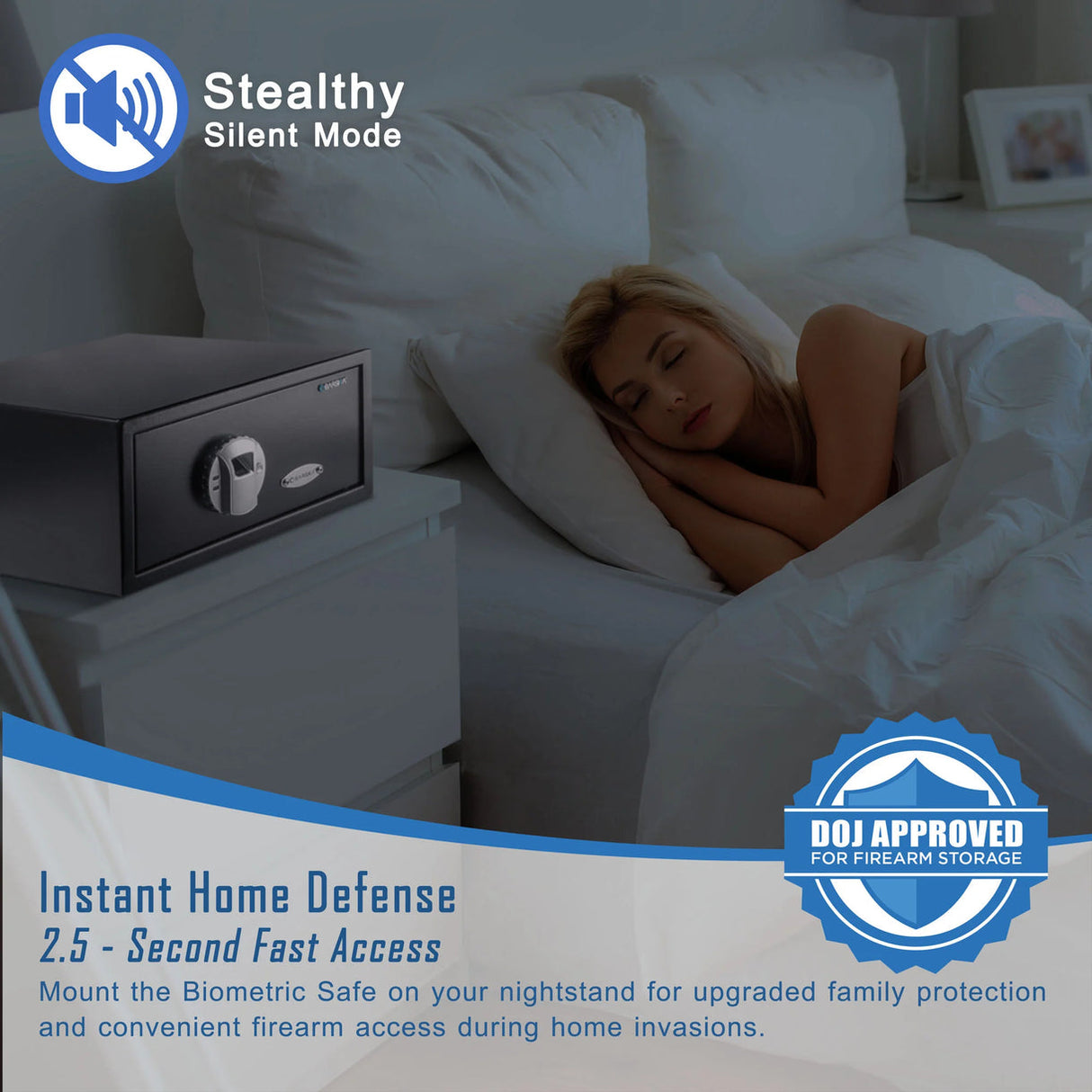 Barska BIOMETRIC Safe 0.23 CUBIC FT Top Opening