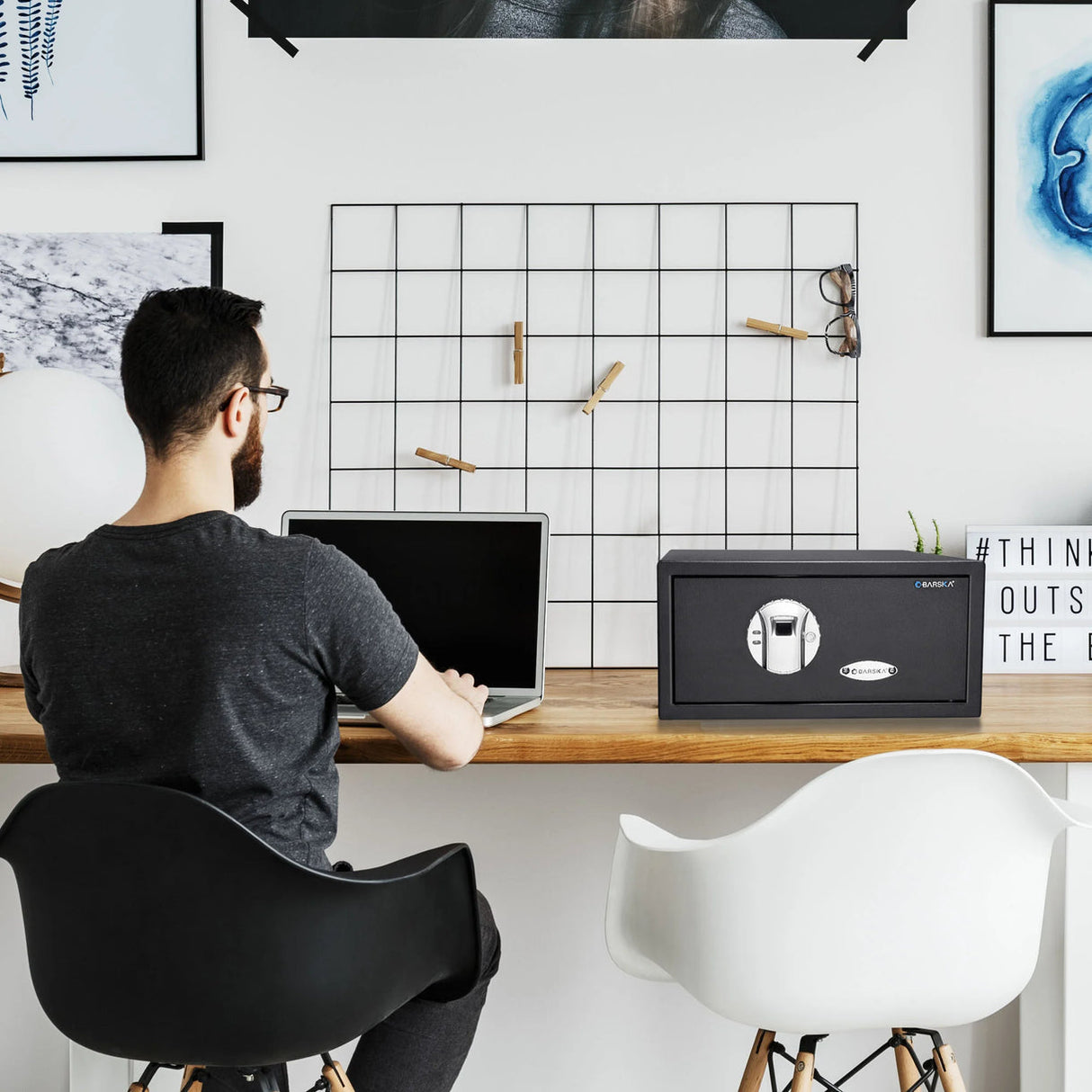 Barska BIOMETRIC Safe 0.23 CUBIC FT Top Opening