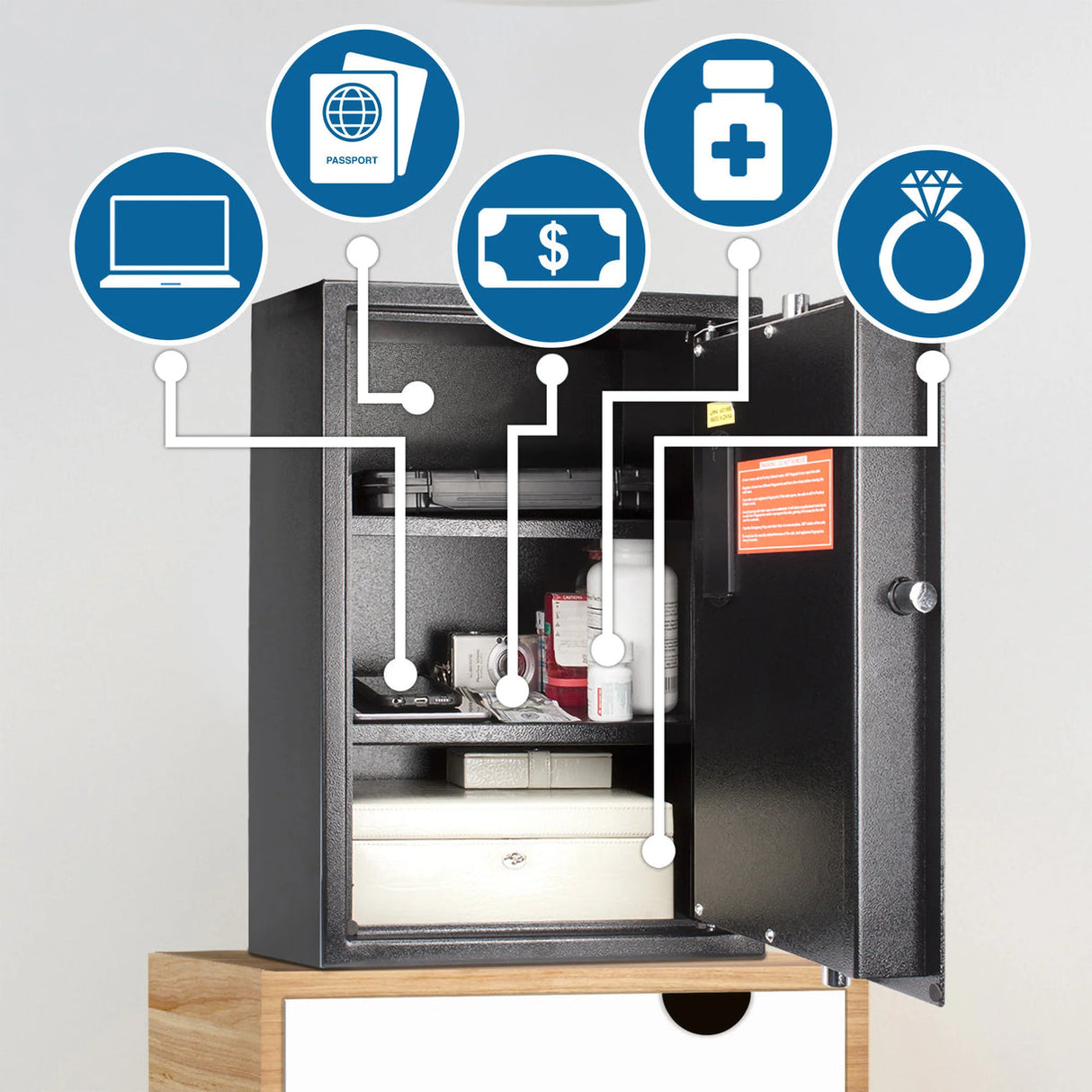 Barska BIOMETRIC Security Safe 1.45 CUBIC FT
