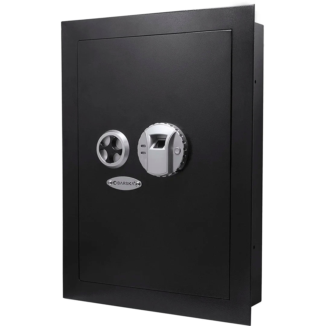 Barska BIOMETRIC Wall Safe 0.52 CUBIC FT left opening