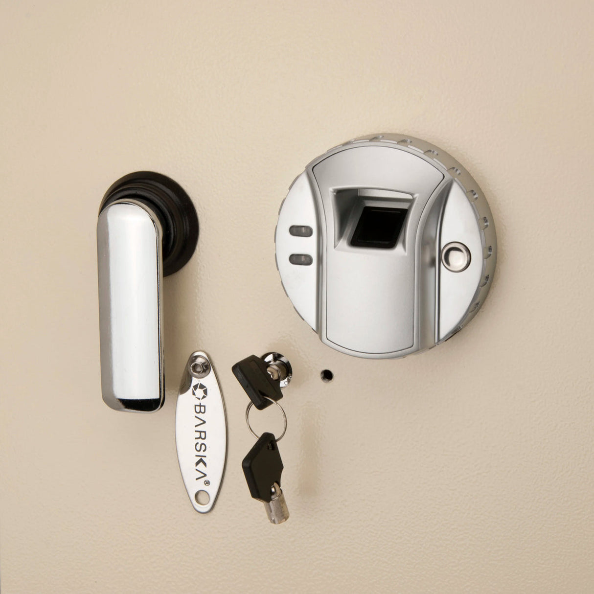 Barska BIOMETRIC Wall Safe 0.82 CUBIC FT Beige