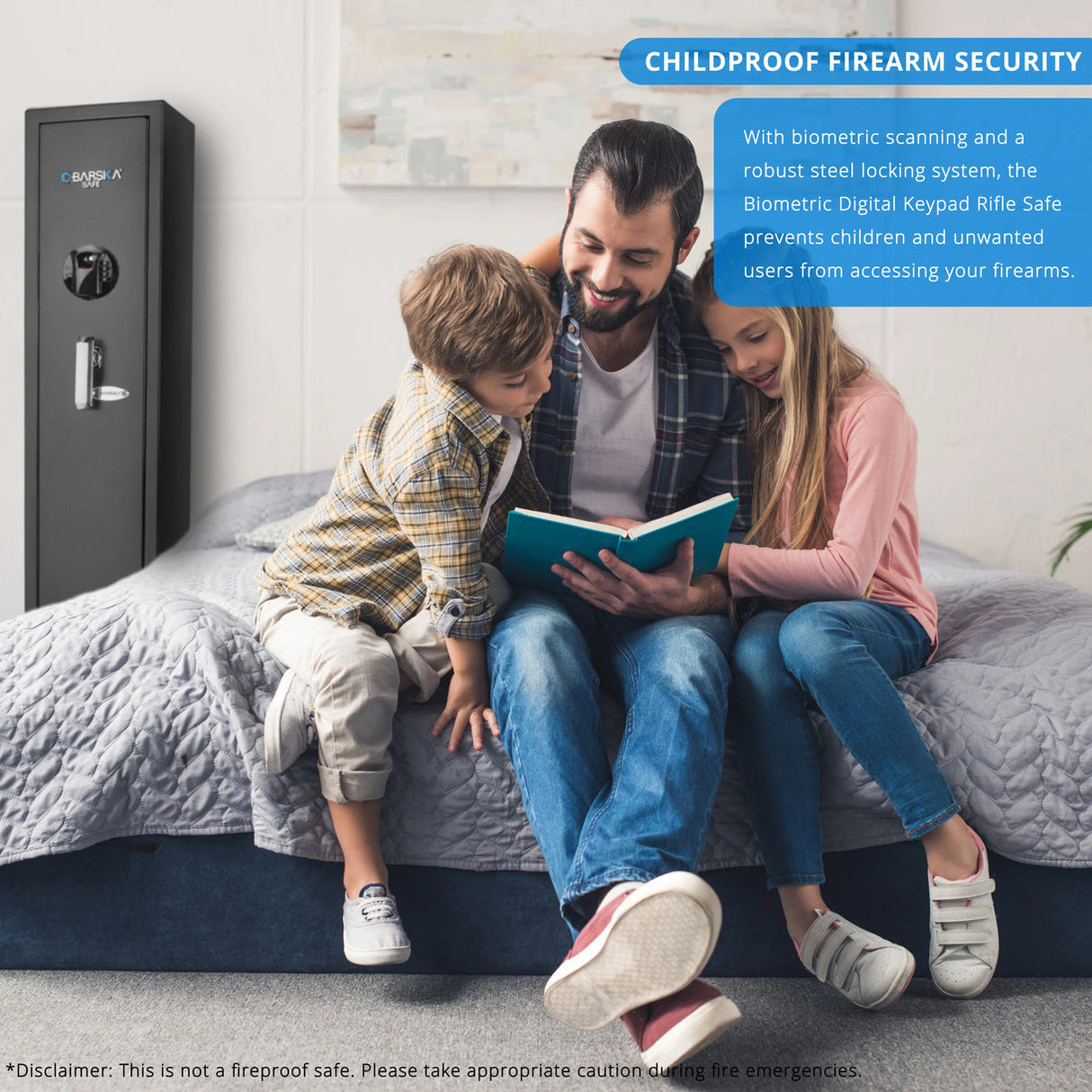 Barska BIOMETRIC Keypad Safe E 4.33 CU FT