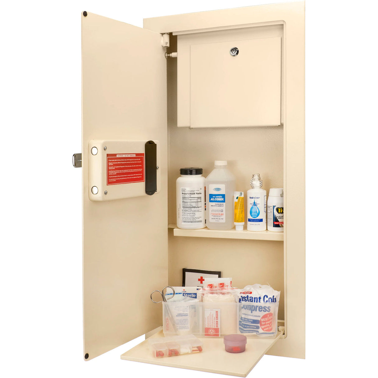 Barska BIOMETRIC Wall Safe 0.82 CUBIC FT Beige