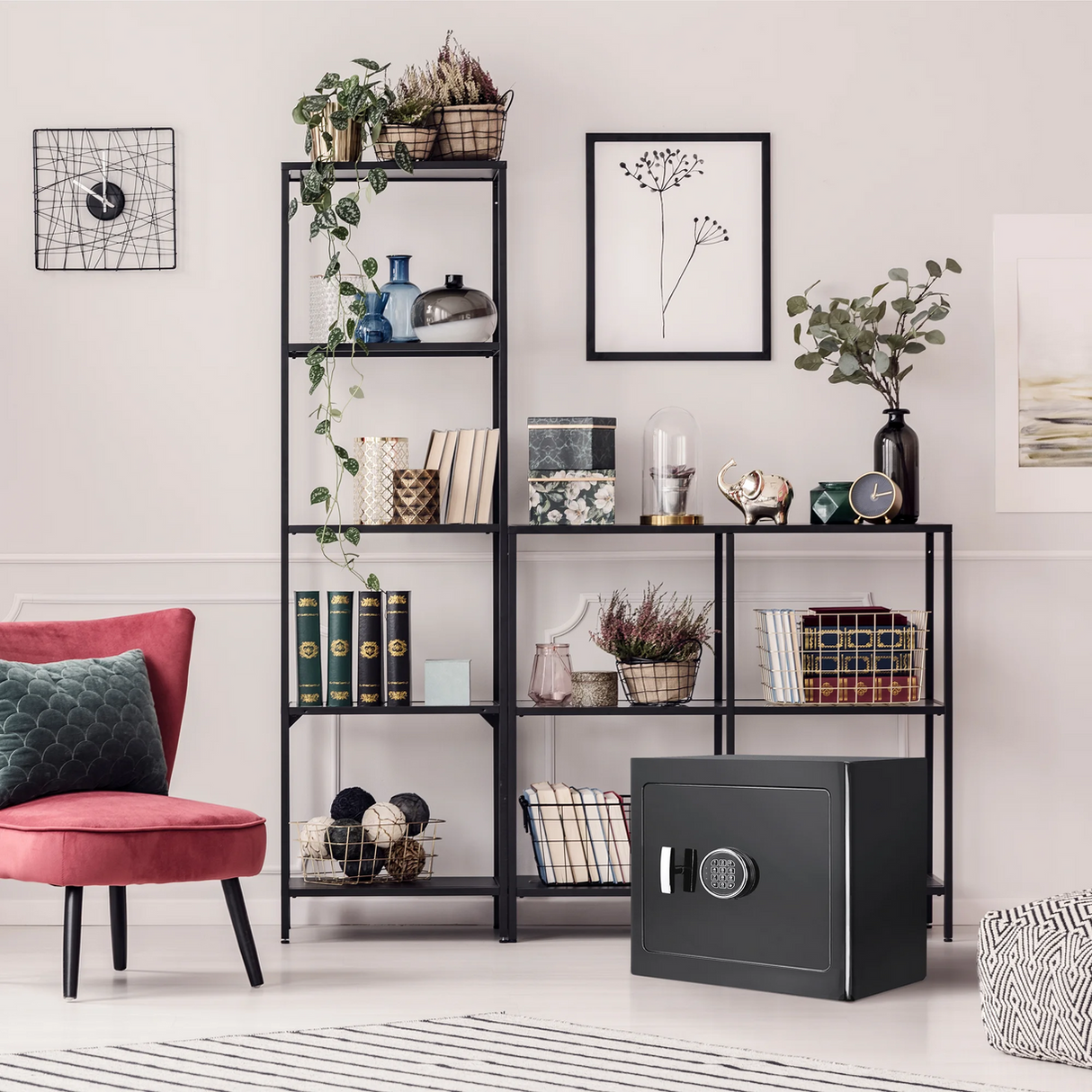 Barska 1.01 CUBIC FT Black Jewelry Safe V2