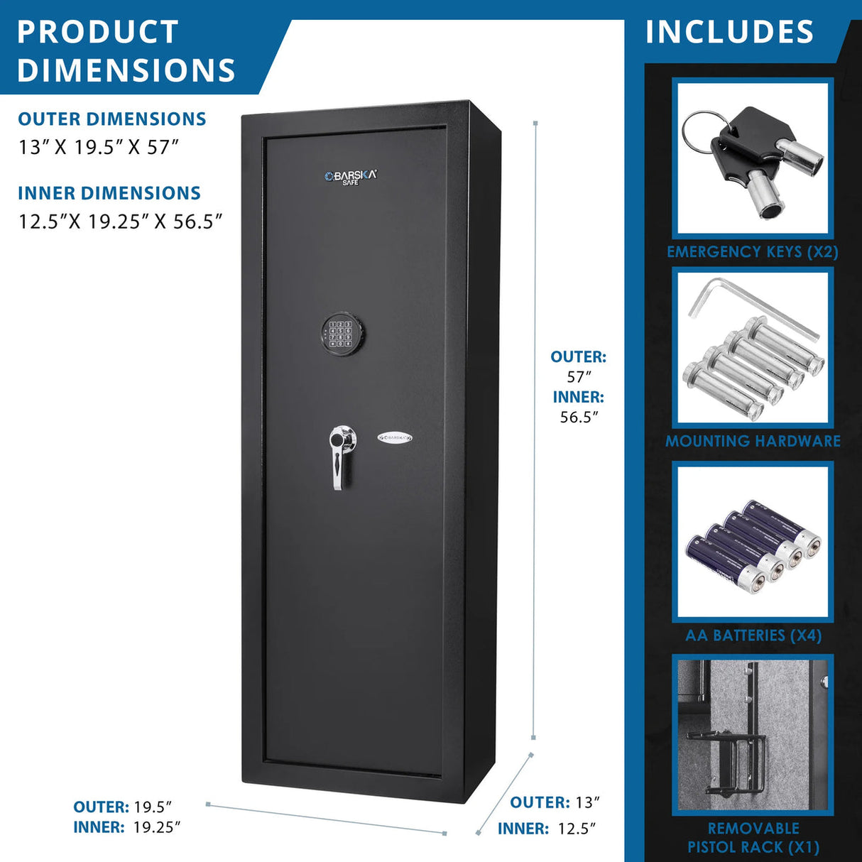 Barska 7.87 CUBIC FT Keypad Safe