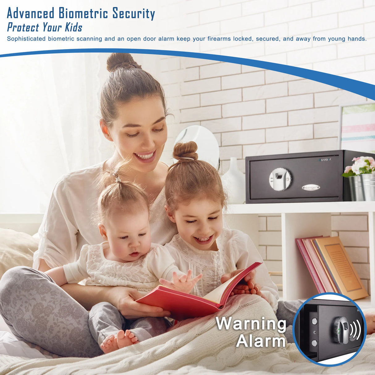 Barska BIOMETRIC Safe 0.23 CUBIC FT Top Opening