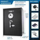 Barska BIOMETRIC Security Safe 1.45 CUBIC FT