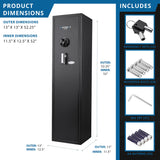 Barska BIOMETRIC Keypad Safe E 4.33 CU FT