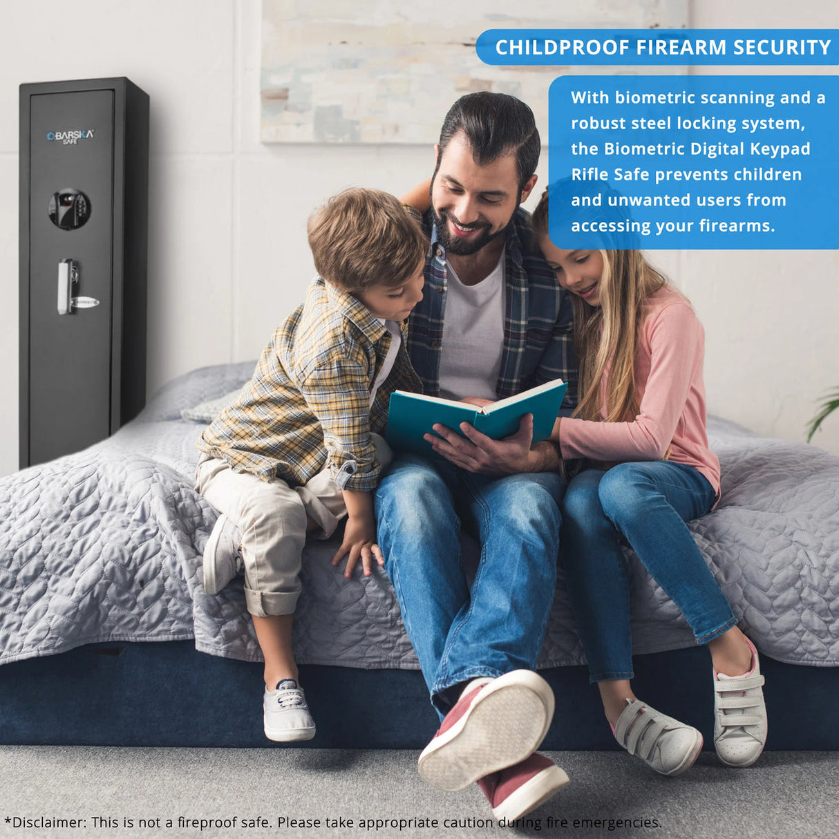 Barska BIOMETRIC Keypad Safe  1.83 CU FT