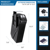 Barska Pistol Keypad Biometric Safe