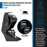 Barska Pistol Keypad Biometric Safe