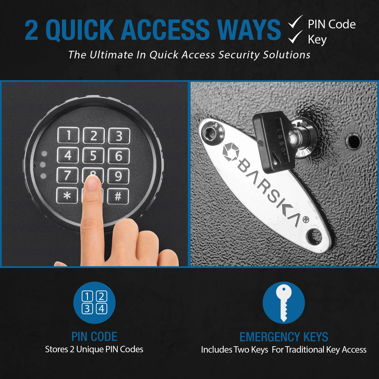 Barska 4.33 CUBIC FT Keypad Safe