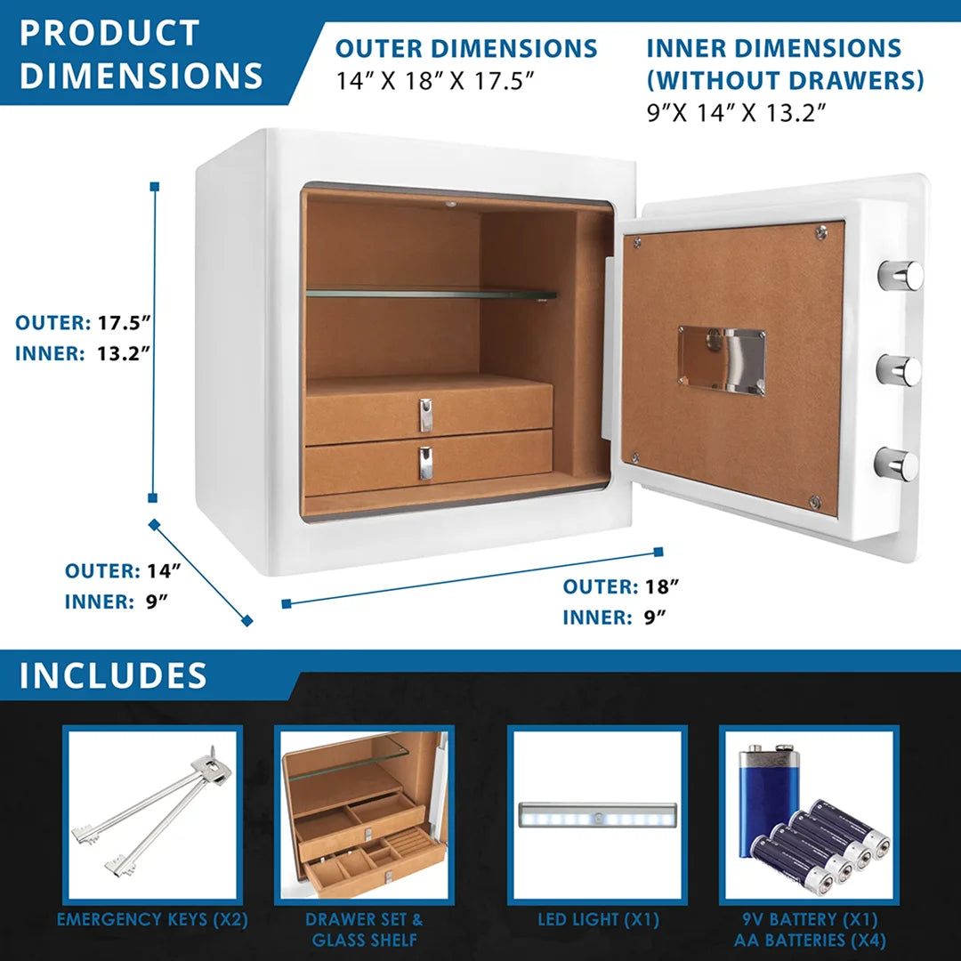 Barska 1.01 CUBIC FT Jewelry Safe