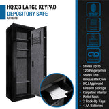 Barska 9.33 CUBIC FT Biometric Key Pad  Safe