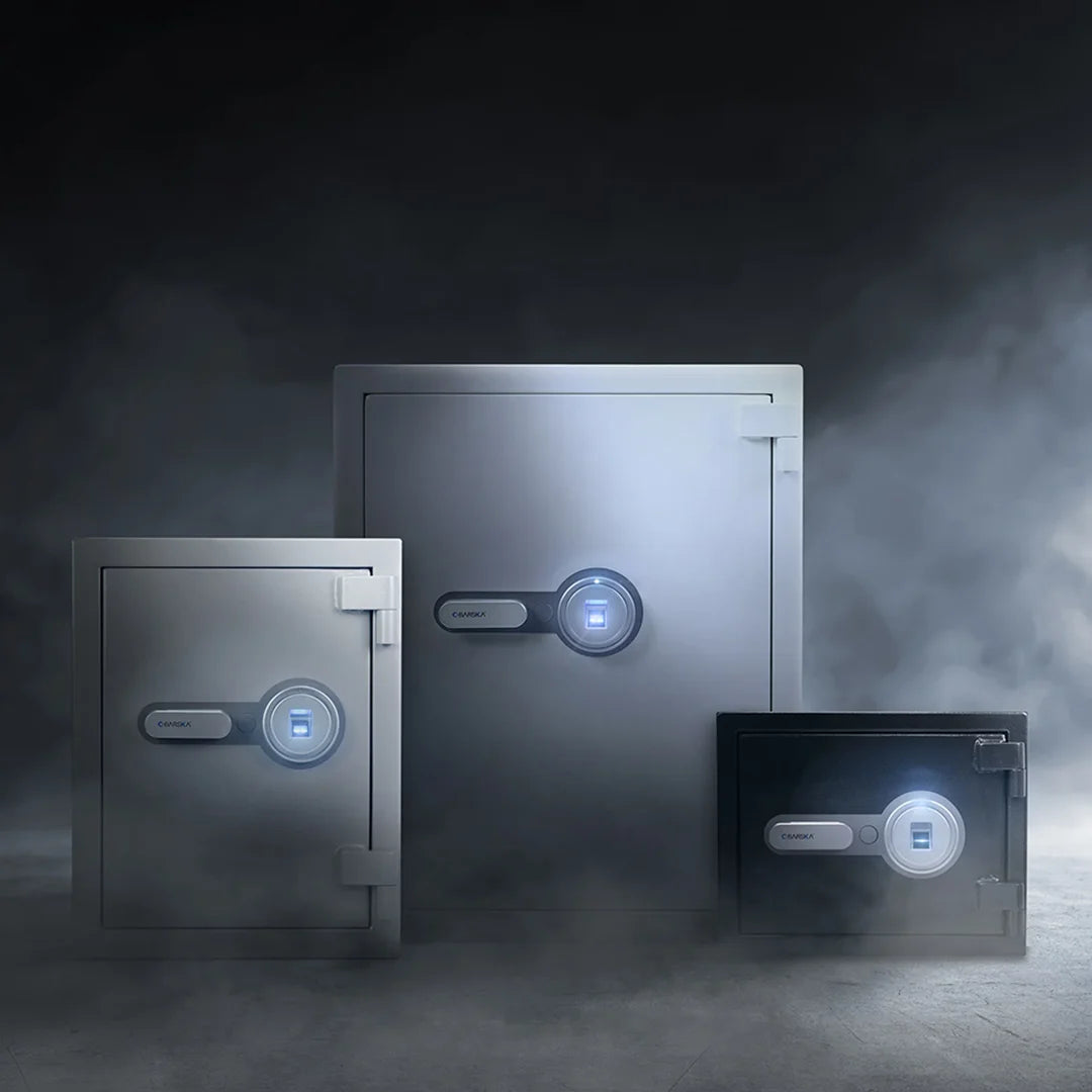 Barska 1.64 CUBIC FT Biometric Fireproof Safe, Grey