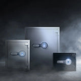 Barska 1.64 CUBIC FT Biometric Fireproof Safe, Grey