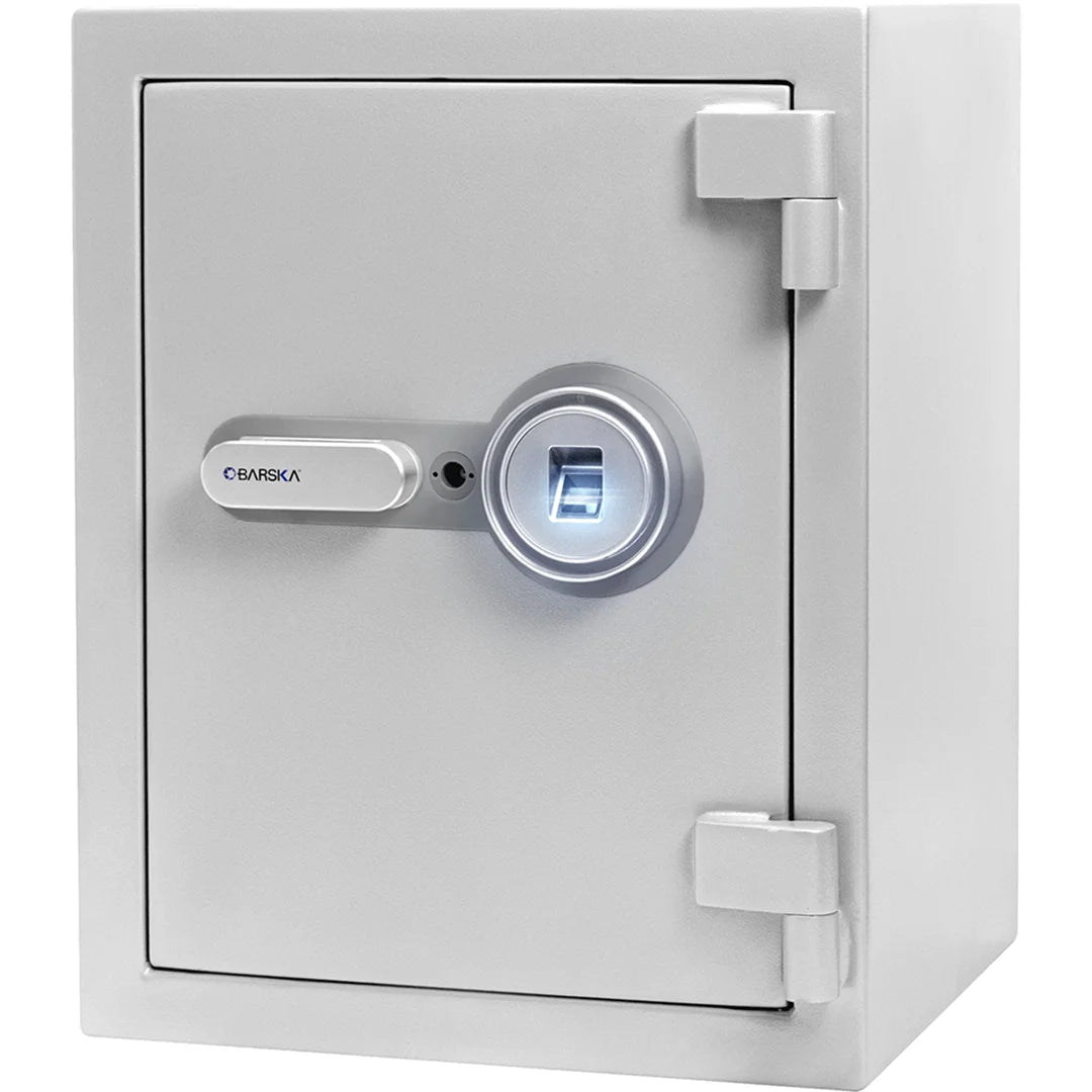 Barska 1.64 CUBIC FT Biometric Fireproof Safe, Grey