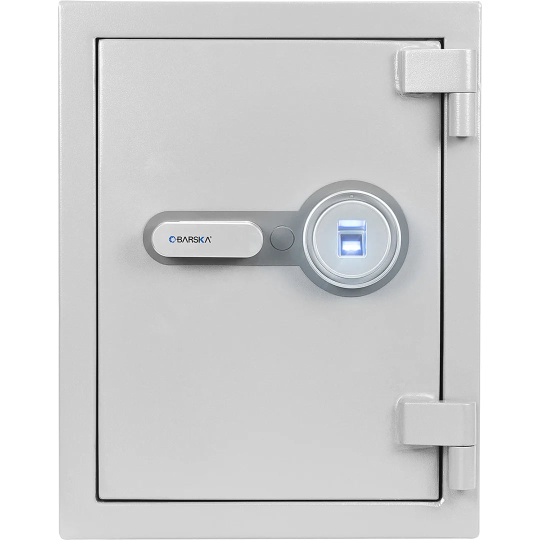Barska 1.64 CUBIC FT Biometric Fireproof Safe, Grey