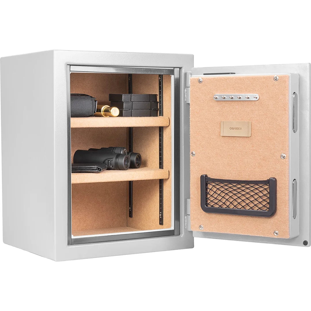 Barska 1.64 CUBIC FT Biometric Fireproof Safe, Grey