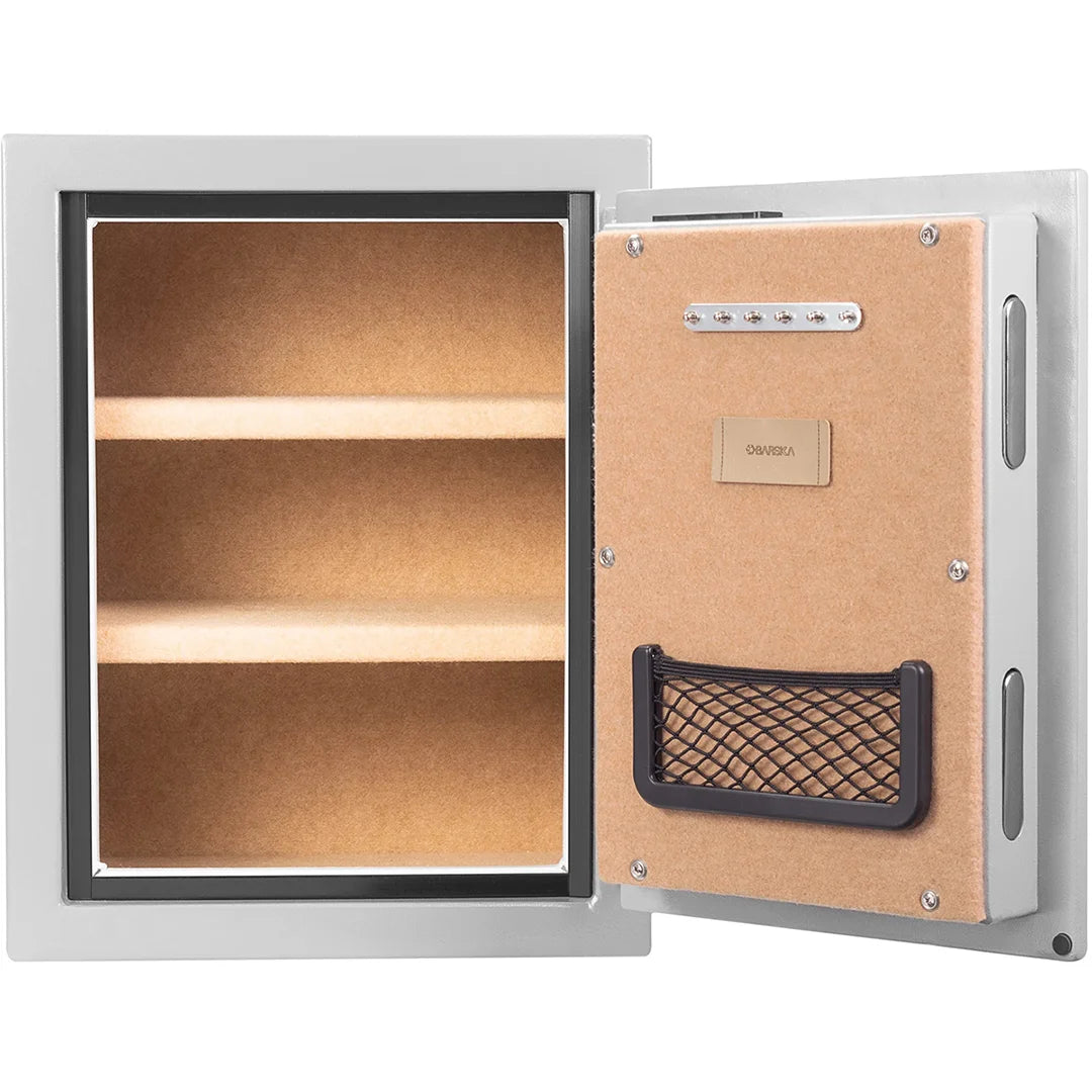 Barska 1.64 CUBIC FT Biometric Fireproof Safe, Grey