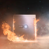 Barska 4.48 CUBIC FT Biometric Fireproof Safe, White