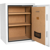 Barska 4.48 CUBIC FT Biometric Fireproof Safe, White