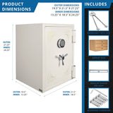 Barska 2.75 CUBIC FT Keypad Fireproof Jewelry safe