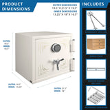 1.91 CUBIC FT keypad Fireproof Jewelry safe